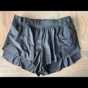 💙Lululemon💙 Black double layered shorts